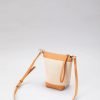 Contrast Fabric Bucket Bag