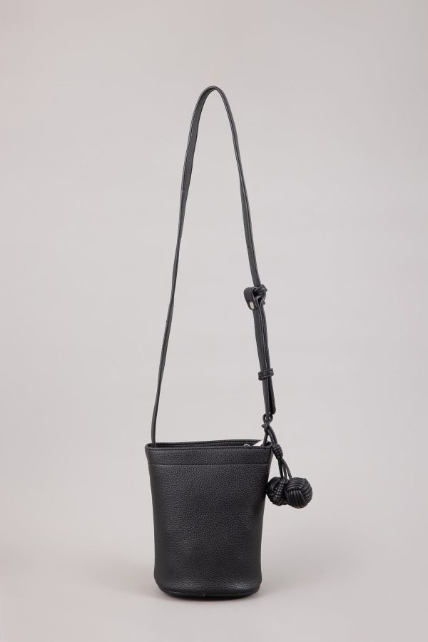 Double Zip Handle Bag - Black