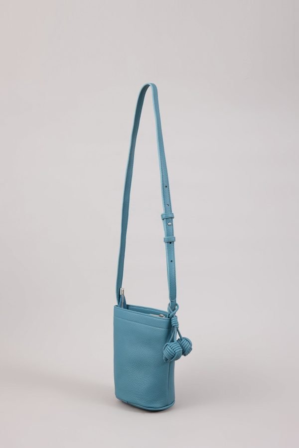 Double Zip Handle Bag - Denim