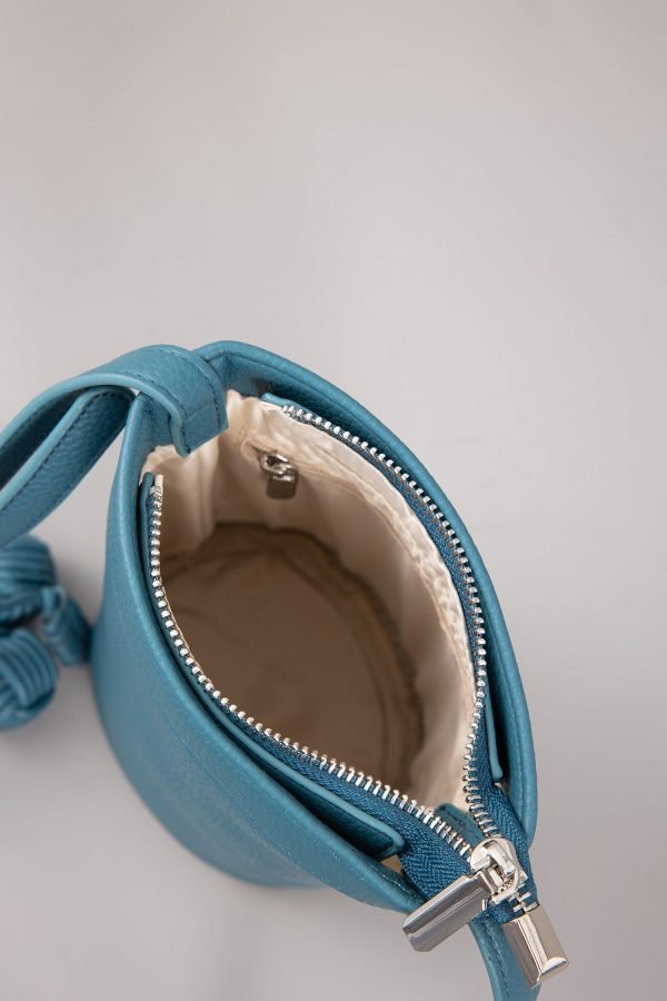 Double Zip Handle Bag - Denim