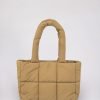 Quilted Tote Bag - Cocoa