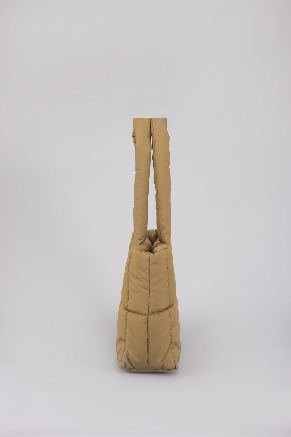 Quilted Tote Bag - Cocoa