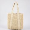 Straw Tote Bag - Sand