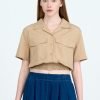 Patch Pocket Blouse - Khaki