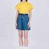 Cap Sleeve Blouse - Cadmium Yellow