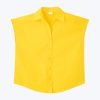 Cap Sleeve Blouse - Cadmium Yellow