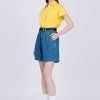 Cap Sleeve Blouse - Cadmium Yellow