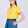 Cap Sleeve Blouse - Cadmium Yellow