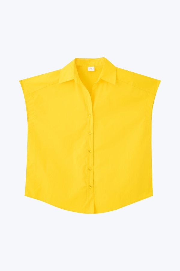 Cap Sleeve Blouse - Cadmium Yellow