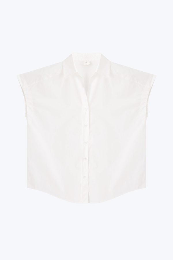 Cap Sleeve Blouse - Cream