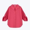 Sleeper Collar Blouse - Hot Pink