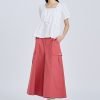 Drawcord Peplum Top - Cream