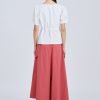 Drawcord Peplum Top - Cream