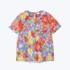 Floral Short Sleeve Blouse - Mixed Florals
