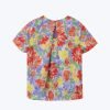 Floral Short Sleeve Blouse - Mixed Florals