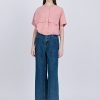Boxy Cut Blouse - Blush