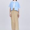Boxy Cut Blouse - Sky Blue