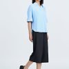 Striped Boxy Blouse - Stripes Blue