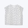 Floral Cap Sleeve Blouse - Cream