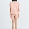 CB001700H_BLUSH-3 Roll Up Cuff Blouse - Blush