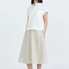 Roll Up Cuff Blouse - Cream