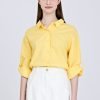 Button Up Blouse - Cadmium Yellow