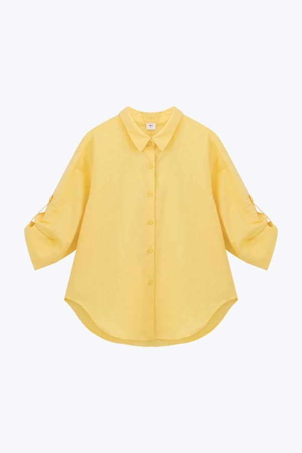 Button Up Blouse - Cadmium Yellow