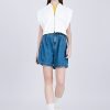 Asymmetric Cropped Jacket - Cream