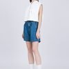 Asymmetric Cropped Jacket - Cream