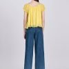 Gathered Neck Blouse - Canary