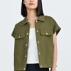 Oversized Vest - Army Green