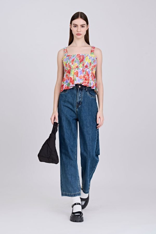 Floral Gathered Camisole - Mixed Florals