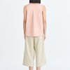 Keyhole Sleeveless Blouse - Blush
