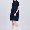 Button Up Dress - Navy