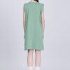 Shoulder Padded Dress - Pistachio