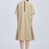 Short Sleeve Tent Dress - Khaki