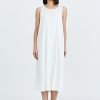 Overlap Back Dress - Cream