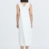 Overlap Back Dress - Cream