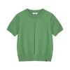 Knitted Short Sleeve Top - Pistachio