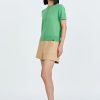 Knitted Short Sleeve Top - Pistachio