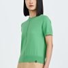 Knitted Short Sleeve Top - Pistachio