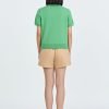 Knitted Short Sleeve Top - Pistachio