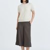 Knitted Short Sleeve Top - Sand