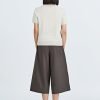 Knitted Short Sleeve Top - Sand