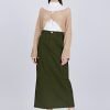 Knitted Mesh Cardigan - Khaki