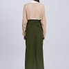Knitted Mesh Cardigan - Khaki