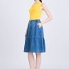 Knitted Sleeveless Top - Cadmium Yellow