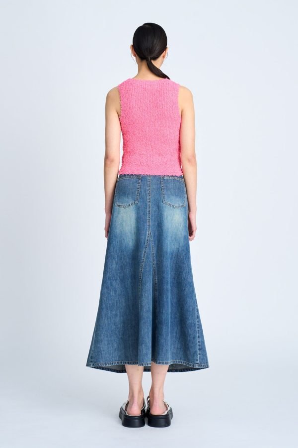 Knitted Furry Top - Blush