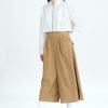 Pleated Culottes - Khaki