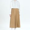 Pleated Culottes - Khaki